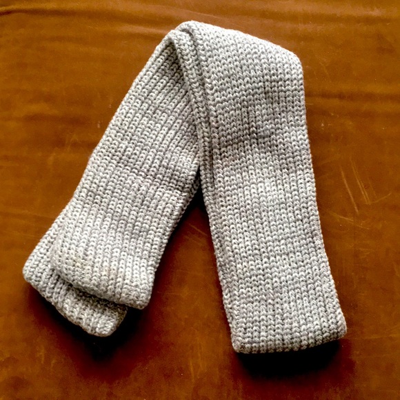 NWOT: Hand Knit Wool Scarf Double Layered 56” x 4-1/2” NEW UNISEX - Picture 1 of 5